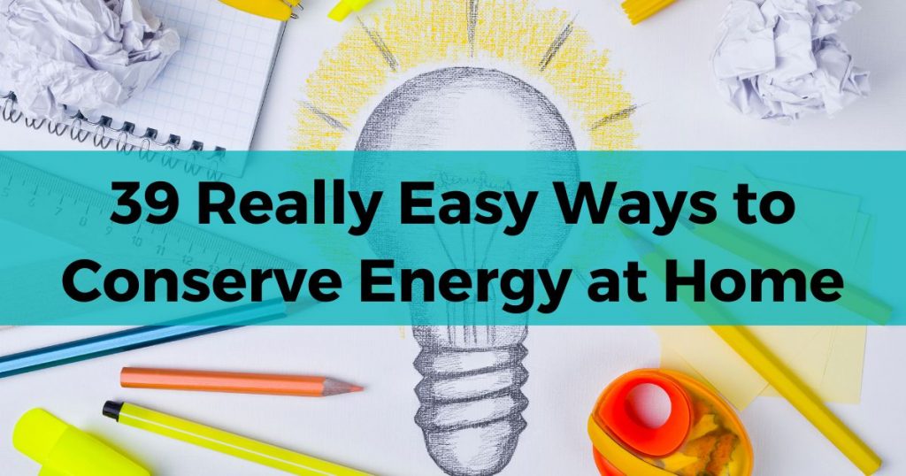 ways to conserve energy
