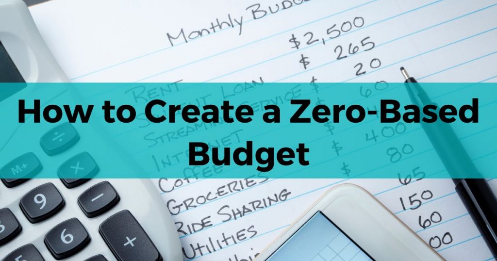 how to create a zero-based budget