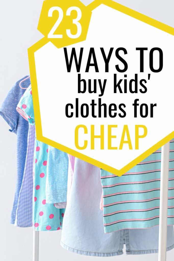how to save on kids' clothes